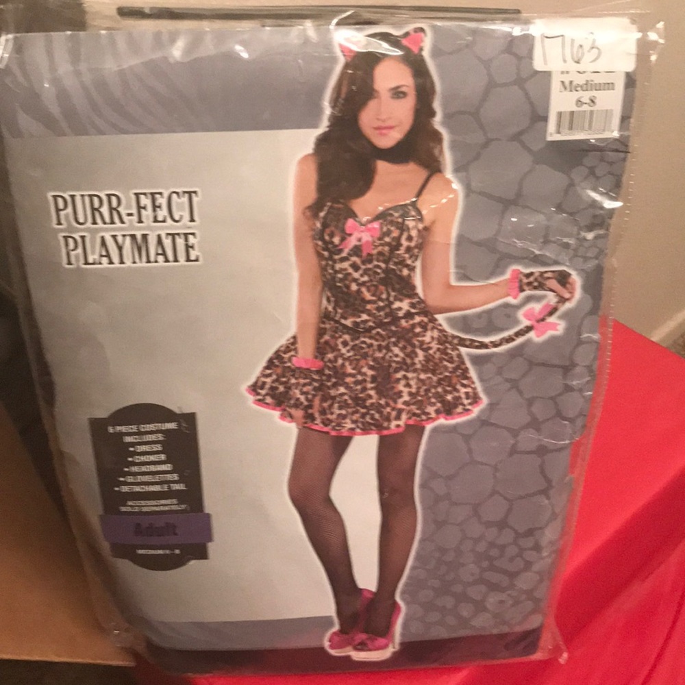 Sexy Kitty Costume Halloween Med 6-8